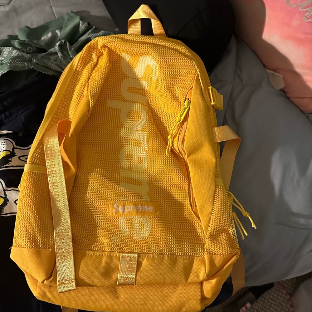 Supreme Yellow Backpack!